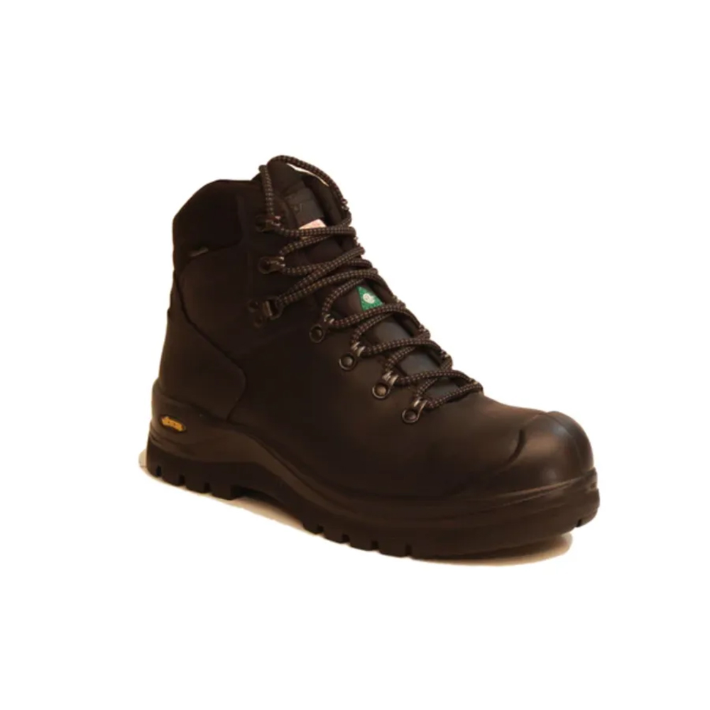 Atlantic Men's Grisport Fox Black 6 Inch Work Boots with Composite Toe from Columbia Safety